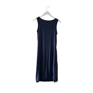 Bearsland Sleeveless Navy Blue Modal Midi Solid Womens Dress SZ S thumbnail 4