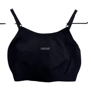 Gymshark Flex Strappy Sports Bra Black Gray Size Small thumbnail 3