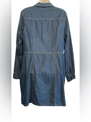 Frye Denim Long sleeve 
Buttonup Dress Blue thumbnail 5
