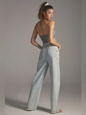 ANTHROPOLOGIE | PILCRO The Joey High-Rise Relaxed Jeans Light Wash Denim Size 25 thumbnail 2