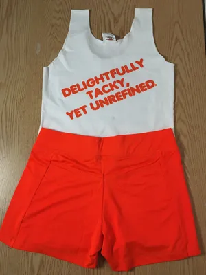 Hooters New Girl Uniform Tank And Shorts Set Size Xs/Xxs thumbnail 5