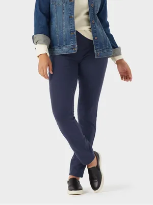 Duluth Trading Co NoGA Naturale Cotton Slim Leg Pants Navy Blue XL thumbnail 2