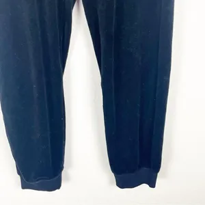 JUICY COUTURE x FOREVER 21 Black Velvet Velour 2 Piece Track Suit, Size Medium thumbnail 10