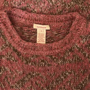 SUNDANCE Marled Roll Neck Sweater Wool Mohair Pink‎ Green Pullover Knit Small thumbnail 9