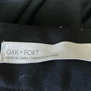 Oak + Fort Womens Black High Waist Wide Leg Windbreaker Palazzo Trousers Pants 2 thumbnail 5