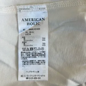 American Holic White Women's Top Size M thumbnail 4