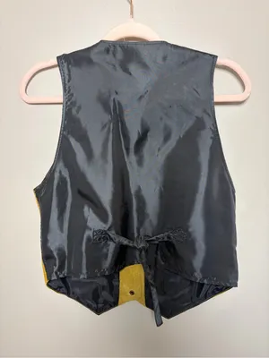 Vintage Disney Mickey Vest Leather Suede front thumbnail 6