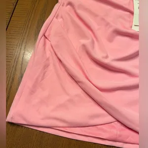 ZARA High-Waisted Draped Mini‎ Skirt in Light Pink Size Small Bloggers Fav NEW thumbnail 11