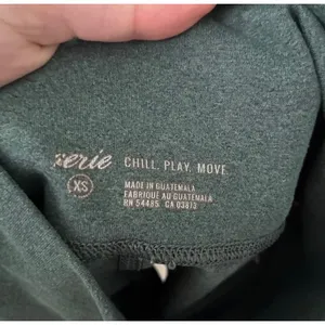 Aerie Chill Play Move High‎ Waisted Biker Shorts Green XS thumbnail 3