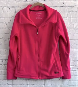Calvin Klein performance fleece zip up jacket women’s size‎ small sweatshirt thumbnail 1