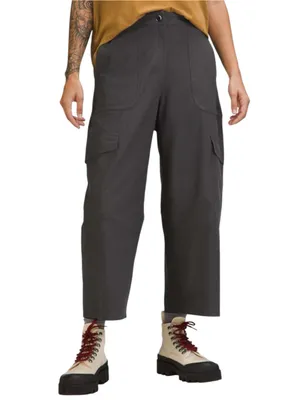 Lululemon 27 Graphite Gray Light Utilitech Cargo Pocket High Rise Cropped Pants thumbnail 2
