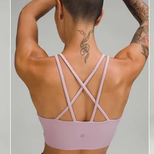 Lululemon Like A Cloud High Neck Longline, Dusty Rose thumbnail 6