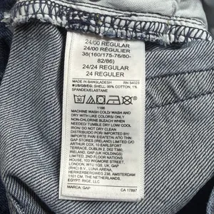 GAP Loose High Rise Jeans Womens 24 00R Blue Medium Wash Straight Leg Stretch thumbnail 5