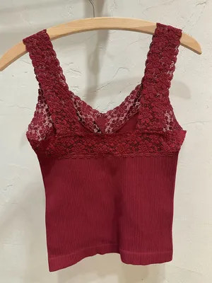 Boutique Lace Trim Tank thumbnail 1