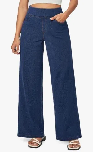 NEW Y2K Bell Bottom Jeans Stretchy Flare Pull on Jeans 24/29” thumbnail 1