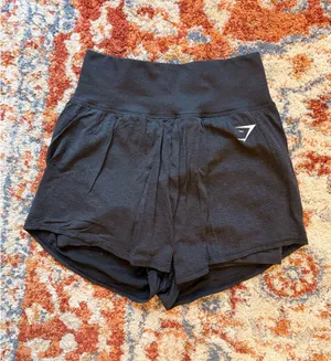 Gymshark Vital 2-in-1 Shorts, Black Marl thumbnail 1
