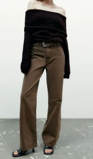 Nwt Tre Belted Wide Leg Jeans thumbnail 3
