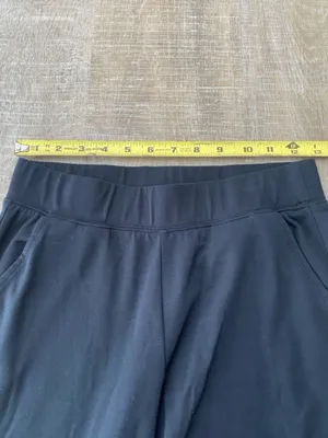 Lilly Pulitzer Malani Knit Black Pants Pull-on Relaxed Straight Leg XS Travel thumbnail 11