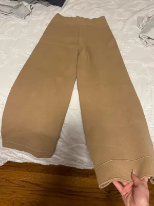 ZARA Pants High-Waisted Wide-Leg thumbnail 3