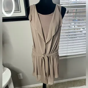 Intimissimi tank double layer tie front small‎ Tan thumbnail 2