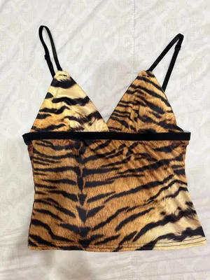 Tiger print tank Orange thumbnail 1