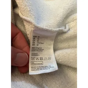 H&M Divided Calabasas Los Angeles Cropped Hoodie Sweatshirt Medium Gray Fleece thumbnail 8