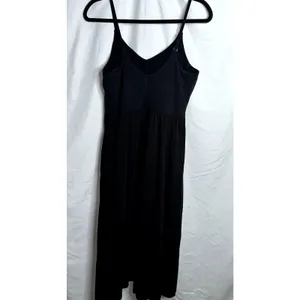 Athleta Elation Womens Size Small Black V-Neck Hybrid Spaghetti Strap Dress thumbnail 4