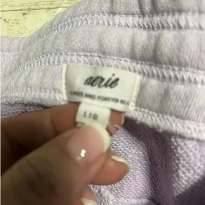 Aerie Joggers Sweatpants Lavender Purple Women's Size Large Comfy Soft thumbnail 4