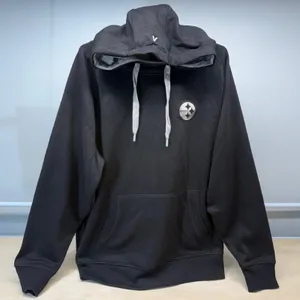 NWT Antigua Pittsburgh Steelers Womens Victory Hoodie‎ Black NFL Sweatshirt L thumbnail 2