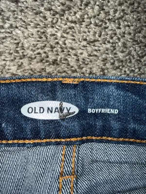 Old Navy Boyfriend Blue Denim Jeans Size 4 thumbnail 3