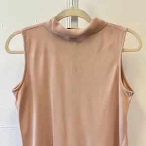 Vintage Tehama Nancy Haley 100% Silk Women's Sleeveless Polo Shirt Tank Knit Top thumbnail 5