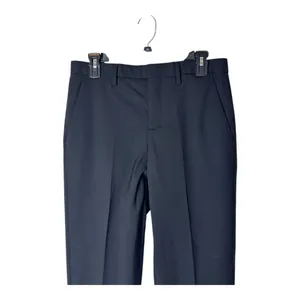 Coach Pants Women 30 Black Wool Flat Front Unfinished Hem Trousers Corpcore‎ thumbnail 3