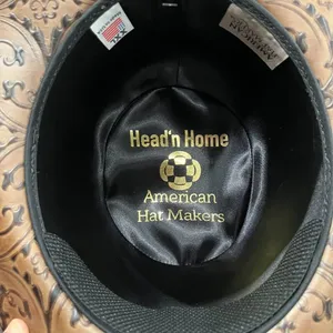 Leather Cowboy Brown Western Hat XXL Falcon Two Tone American Hat Makers thumbnail 4