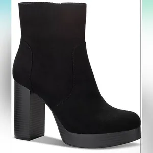 NWT SUN + STONE Elegant Black Ankle Boots Size 10 thumbnail 2