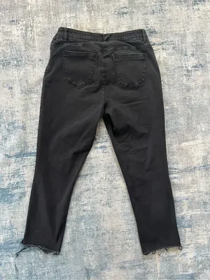Wit & Wisdom Ab'Solution High Waist Slim Straight Leg Raw Hem Jeans 14W thumbnail 2