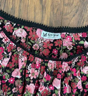 Vintage Floral Top Multi Size M thumbnail 3