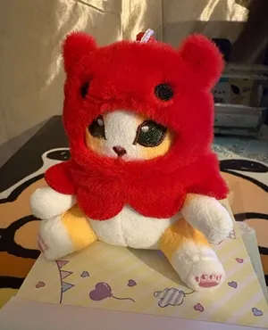 Mofosand 4‎ inch bag charm. Squid cat design thumbnail 1