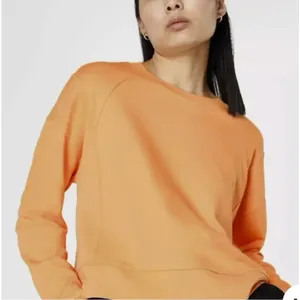 Sweaty Betty‎ After Class Crop Sweatshirt Orange Size Small 4-6 thumbnail 1