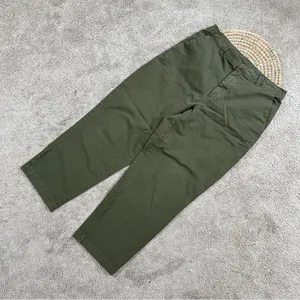 GAP Women’s Everyday Mid Rise Straight Up Khakis Pants in Army Jacket Green 10 thumbnail 4