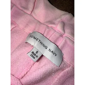 Something Navy Meghan Paperbag Sweatpants Joggers Pink High Waist Small thumbnail 3