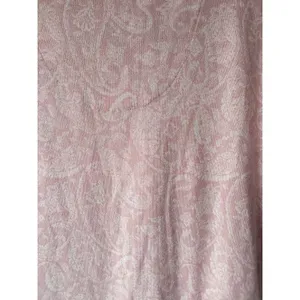 Lucky Brand Pink Paisley Knit Top Rolled Short Sleeve M thumbnail 4