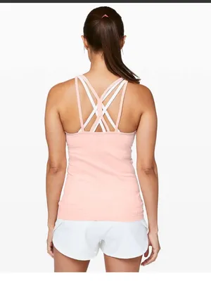 Lululemon swiftly tech strappy‎ tank 6 butter pink thumbnail 3