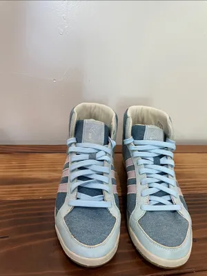 🔥RARE🔥 adidas Retro Women's adi Hoop Mid Grun Shoe,Neoblue/Purple/Glacier 9 thumbnail 4
