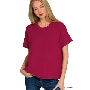 Zenana Viscose Round Neck Top & Pants Set -‎ Medium thumbnail 2