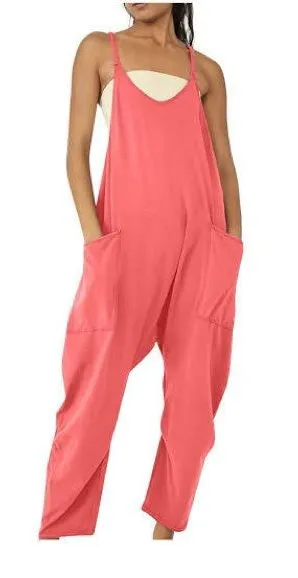 Free People FP Movement Hot Shot Onesie Womens XS Coral Excellent Jumpsuit thumbnail 1