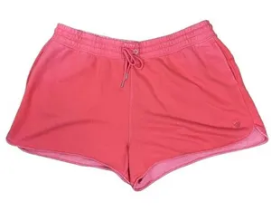 NWT Aerie High Rise Dolphin Hem Shorts Pink Loungewear Heart Embroidery Size XXL thumbnail 1