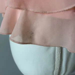 White Fox Baby Pink Ruffled Cami Tank Layered Boho Size Medium thumbnail 7