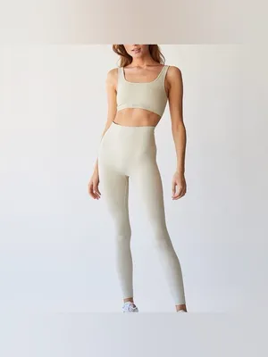 SET Active leggings sculptflex high rise dune stone breige seamless thumbnail 8