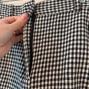 Zara Houndstooth High Waisted Sailor Style Shorts Old Money Quiet Luxury Sz Med‎ thumbnail 4
