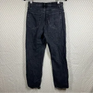 Abercrombie Fitch‎ Women Jeans Sz 2 Short Black High Rise The Dad Denim Classic thumbnail 7